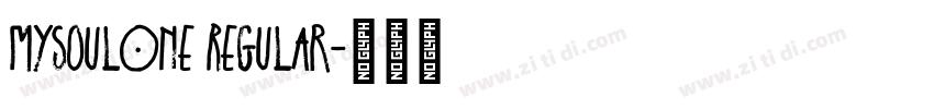 MysoulOne Regular字体转换